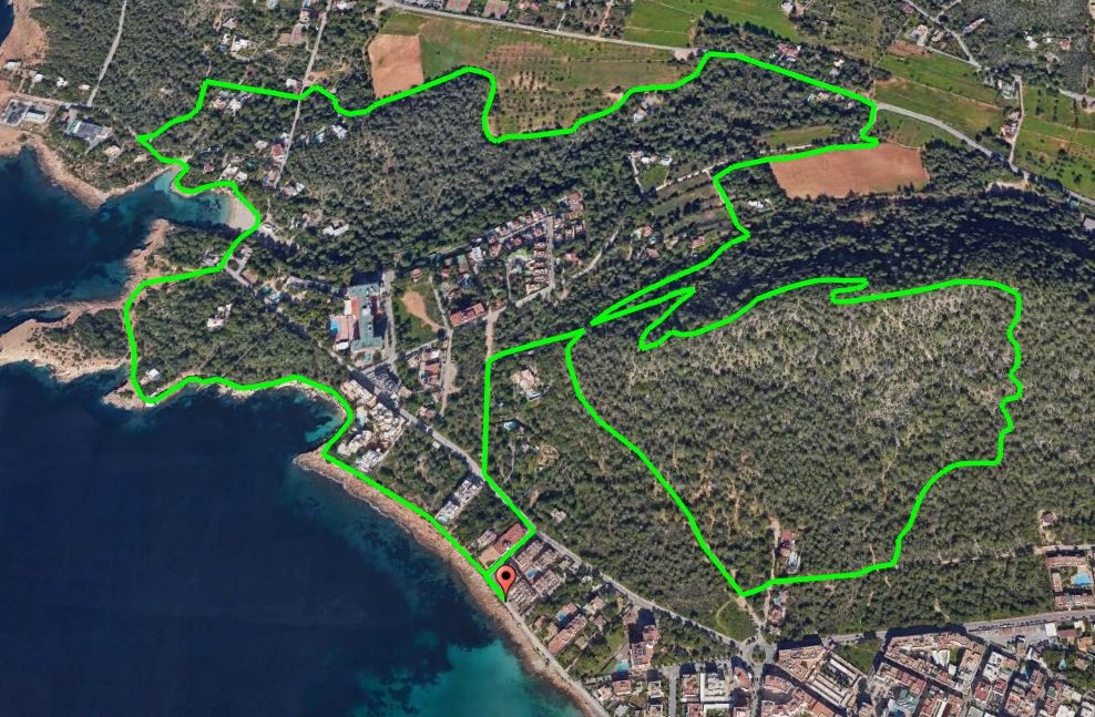 MAPA plano SANT ANTONI TREKKING DAY